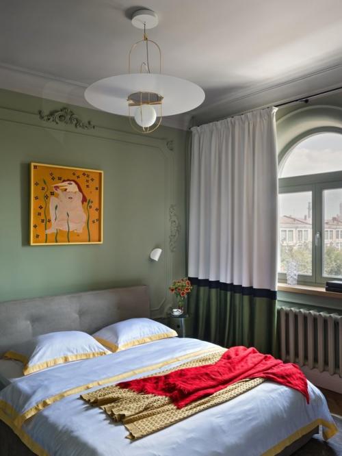 Оливковый в интерьере: мягкая альтернатива бежевому. 06