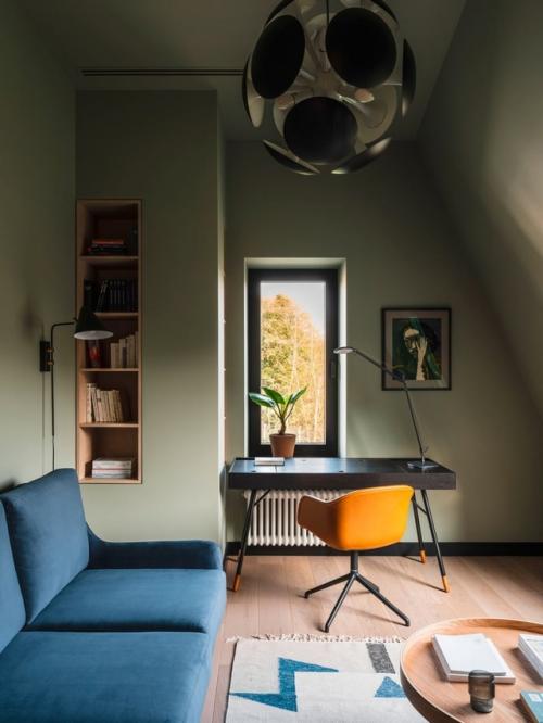 Оливковый в интерьере: мягкая альтернатива бежевому. 03