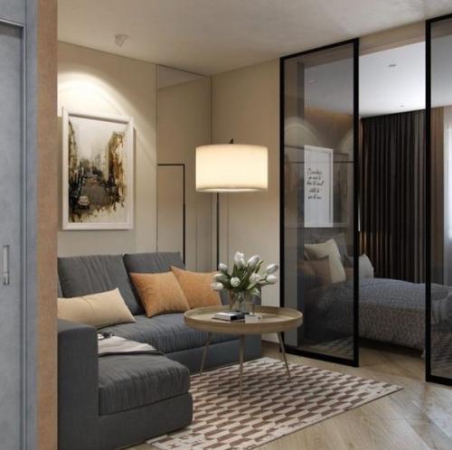 Обустройство гостиной может быть разным. 04