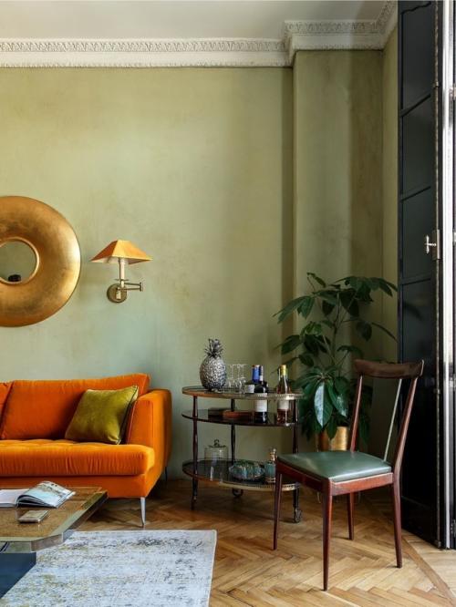 Оливковый в интерьере: мягкая альтернатива бежевому. 05