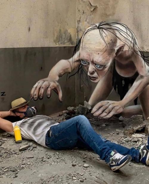 Потрясающие рисунки на стенах. 04