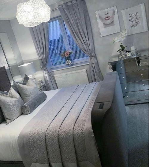 Интерьер квартиры в холодной цветовой гамме. 07