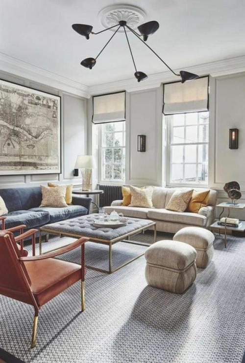 Интересные варинаты оформления гостиной. 02