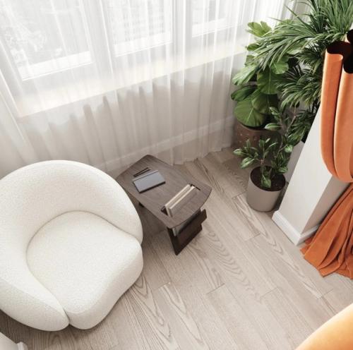 Вот такая яркая спальня получилась, дизайн от Елены Савиновой. 02