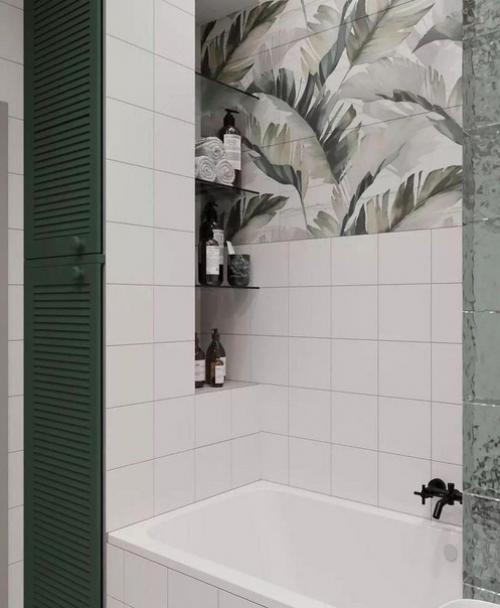 Красный, зеленый в одном интерьере. 03