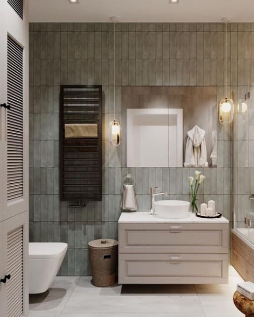 Мы выбираем лучший вариант дизайна ванной комнаты 1 или 2. 05