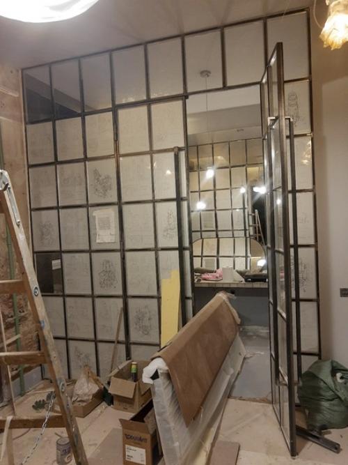 Всем привет сделал такую вот дверь - перегородку. 03