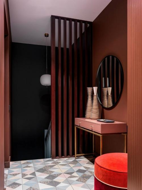 Терракотовый цвет в интерьере создаёт атмосферу тепла и уюта. 01