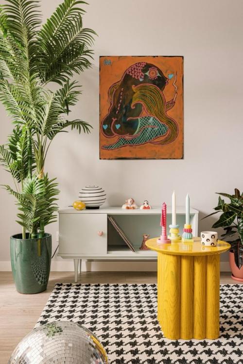 Из типовой панельной квартиры дизайнер Валерия Макаревич создала выразительный интерьер в духе mid - Century Modern. 04