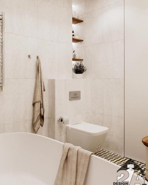 Дизайн - проект санузла от студии 2 а. 04