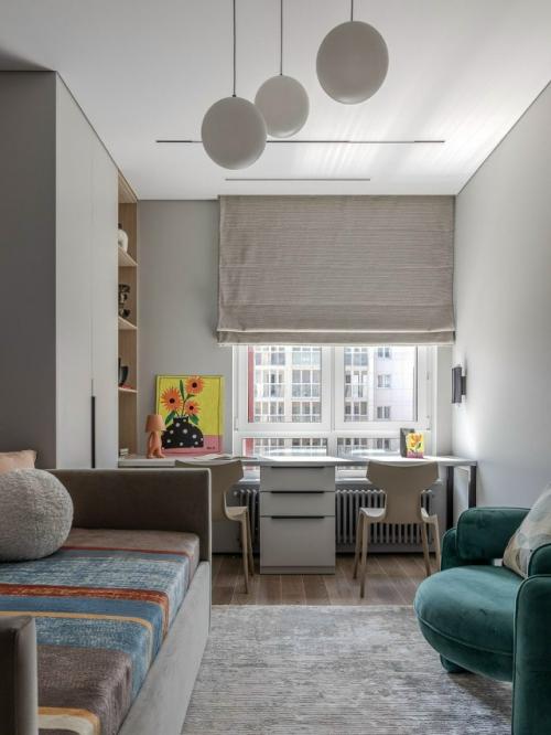 Дизайнер лилия Асфандиярова создала яркий, но уравновешенный интерьер для семьи из четырёх человек. 03