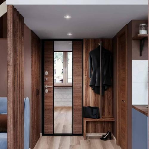 Двухуровневая квартира. На первом этаже находится кухня, гостиная и санузел. 01