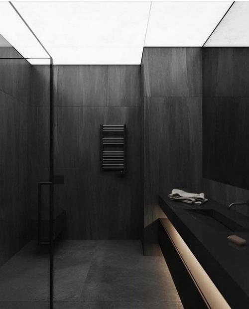 Дизайн проект квартиры с преобладанием чёрного цвета. 04