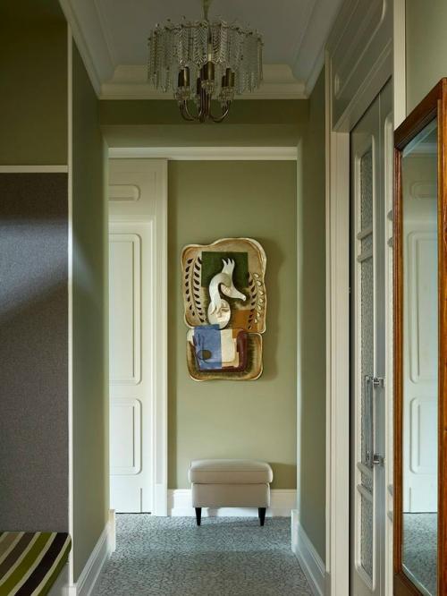 Оливковый цвет в интерьере. 09