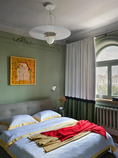 Оливковый цвет в интерьере. 04