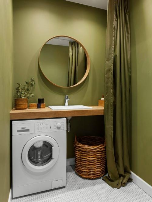 Оливковый цвет в интерьере. 06