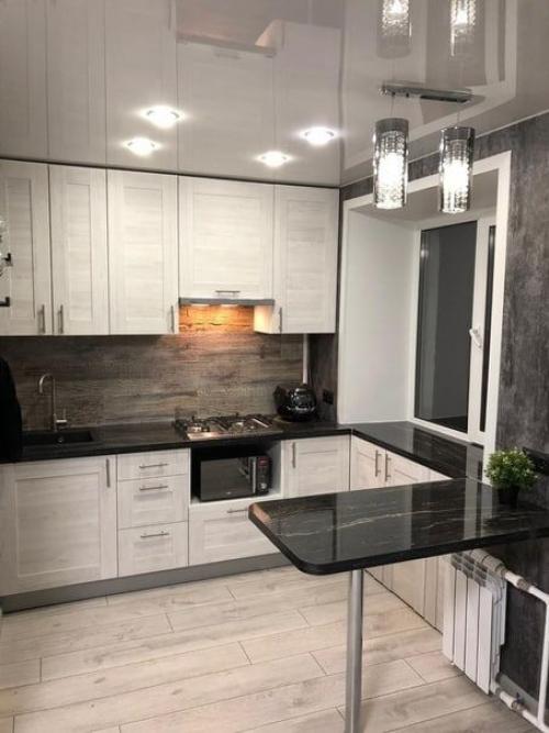 Какой впечатляющий ремонт в кухне и гостиной. 06