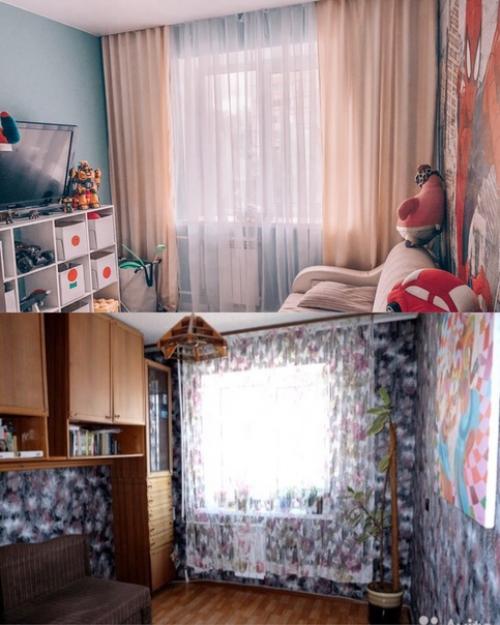 Пока что две комнаты: для игр и спальня, в будущем мы разделим каждому по комнате. 03