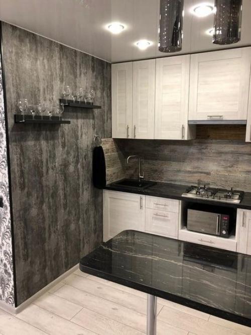 Какой впечатляющий ремонт в кухне и гостиной. 03