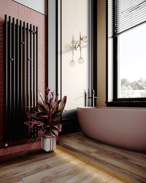 Санузел совмещённый.   Роскошный дизайн санузла в частном доме. 02