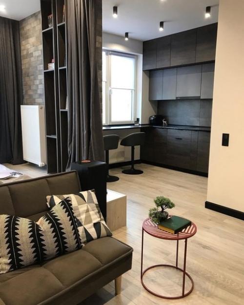 Просто восхитительный интерьер однокомнатной квартиры! 02