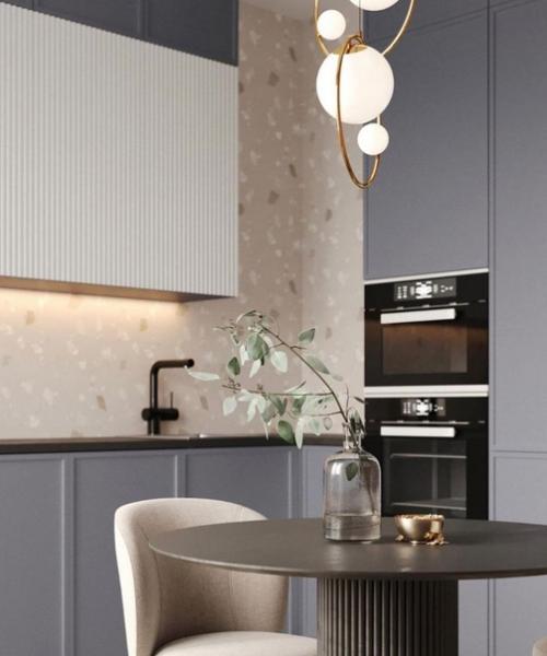 Идеальный интерьер кухни - гостиной.