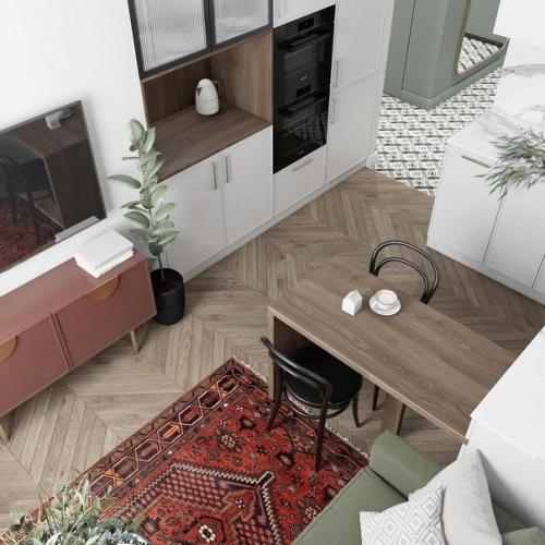 Отличная планировка кухни - гостиной. 06