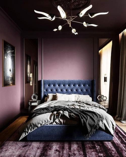 Мы уже привыкли к белым интерьерам, а тут какой насыщенный цвет!