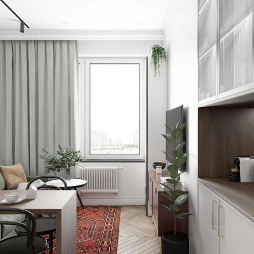 Отличная планировка кухни - гостиной. 09