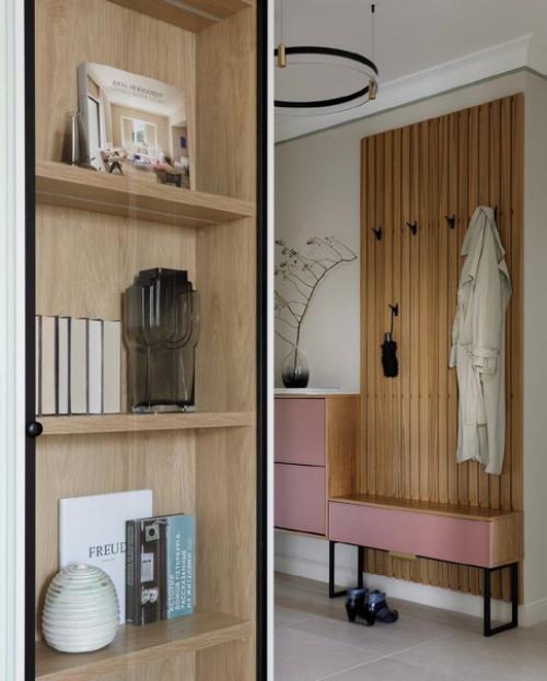 Интерьер квартиры с элементами мятного цвета. 04