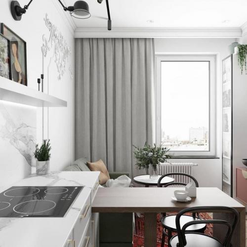 Отличная планировка кухни - гостиной. 02