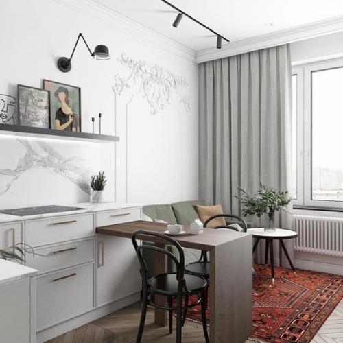 Отличная планировка кухни - гостиной. 03