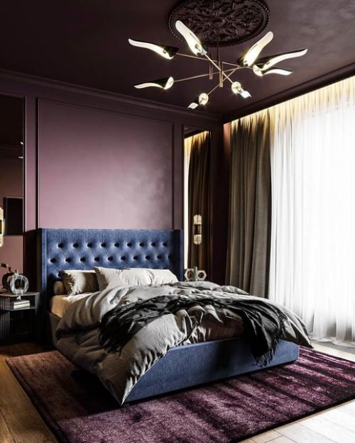 Мы уже привыкли к белым интерьерам, а тут какой насыщенный цвет! 01