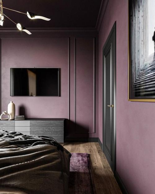 Мы уже привыкли к белым интерьерам, а тут какой насыщенный цвет! 04