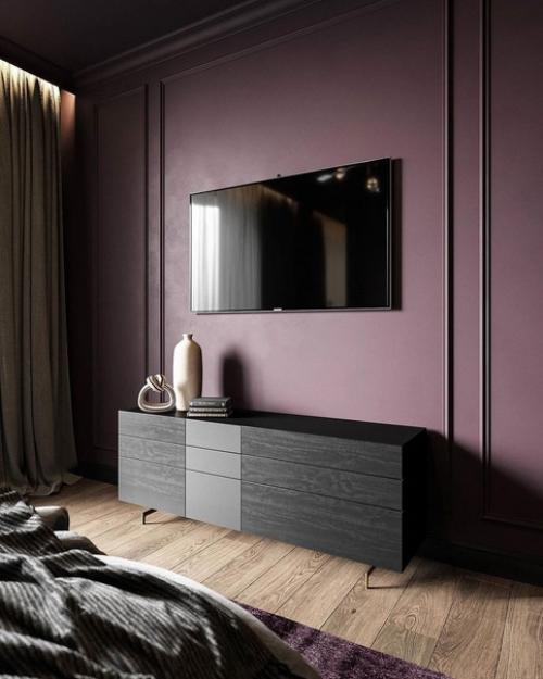 Мы уже привыкли к белым интерьерам, а тут какой насыщенный цвет! 03