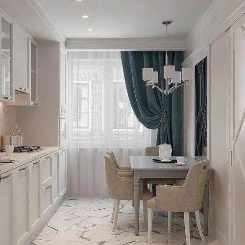 Лишь в том случае, если у вас кухня имеет похожее расположение. 05