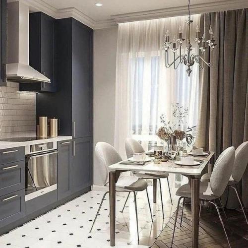 Лишь в том случае, если у вас кухня имеет похожее расположение.