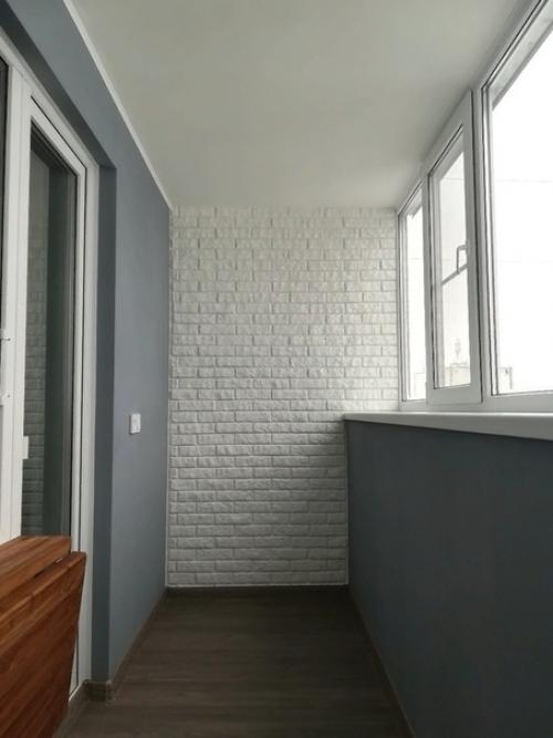 Ну и мы время зря не теряли, вот и наш ремонт на балконе. 06