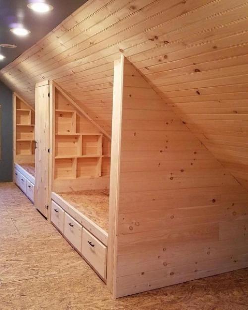 Как практично организовать помещение на мансардном этаже. 04