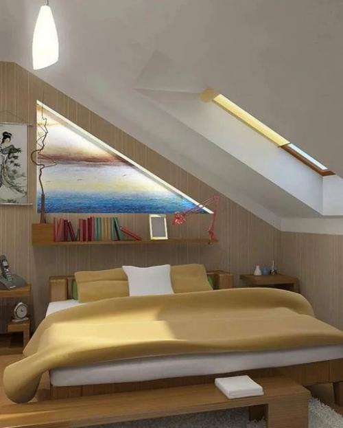 Как практично организовать помещение на мансардном этаже. 01