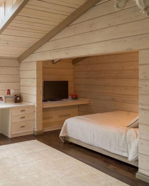 Как практично организовать помещение на мансардном этаже. 02