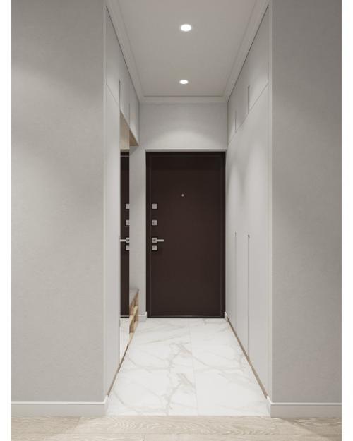 Дизайн проект кухни и прихожей в угловой двушке. 05