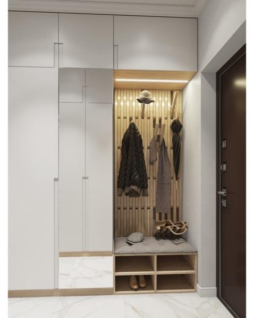 Дизайн проект кухни и прихожей в угловой двушке. 04