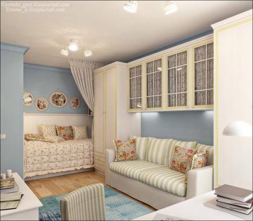 Дизайн - проект однокомнатной квартиры. 01