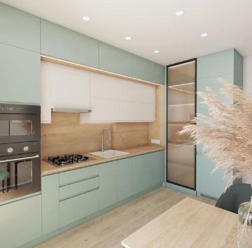 Интерьер квартиры в одной стиле и в одной цветовой гамме. 01