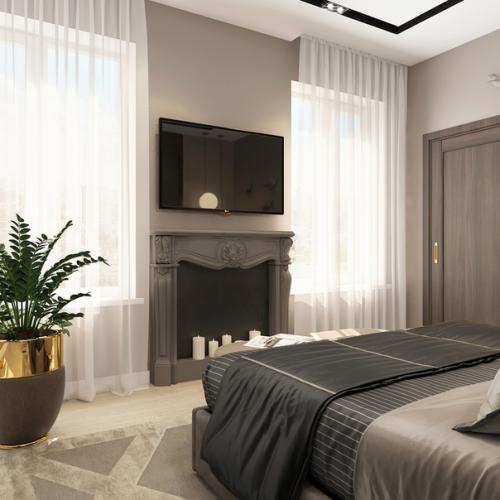 Дизайн интерьера спальни. 01
