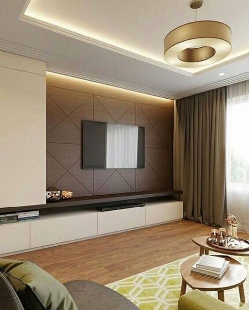 Отличные идеи oфopмлeния зoны paзмещения телевизора. 07