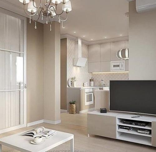 Монохромный интерьер квартиры. 04