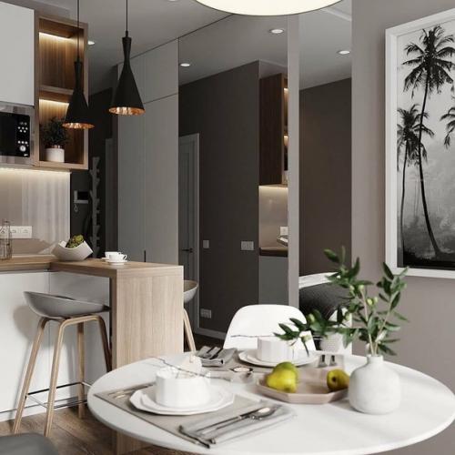 Однокомнатная квартира.  Замечательная планировка в однушке. 02