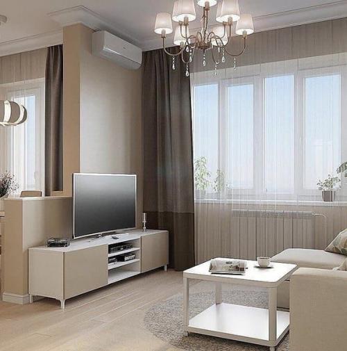 Монохромный интерьер квартиры. 05